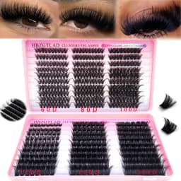 Large Capacity Eyelash Book 5D Fluffy 60D-300D Eyelash Bundle Mange Eyelash Nail Effect Fairy Anime Eyelashes Multiple Mixed Sty