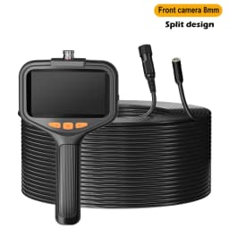 4.3'' Industrial Endoscope Camera 1080P HD 50m Rigid Cable Hand-held Waterproof Borescope Camera Split Design Check Car Sewer