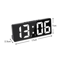 Creative Number Clock Color Nightlight Temperature Calendar Alarm Clock LED Large Number Electronic Clock Backlight Home Decor