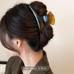 Elegant Solid 5.91in Large Hair Claw For Women Hair Ornament Long Thick Hair Hold Headband Claw Clip Hair Clip Hair Accessories
