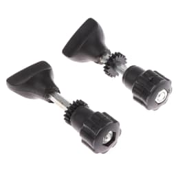2PCS Wooden Router Base Trimming Milling Machine Electric Trimmer Machine Base Gear Screw Black Milling Machine Base Replacement