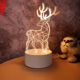 3D Lamp Acrylic LED Night Lights Bear Dinosaur Child Night Light Led for Bedroom Decoration Christmas Decor Wedding Party Favors