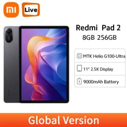 Xiaomi Redmi Pad 2 128GB 256GB Mi Tablet MTK Helio G100-Ultra 11" 90Hz 2.5K Display 9000mAh Battery 18W Fast Charging
