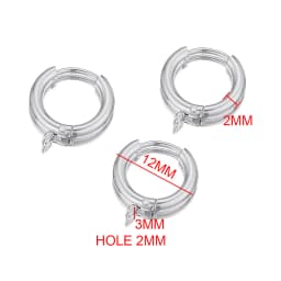 10pcs Stainless Steel Gold Earring Hooks earrings making with Loop Round Ear Post with Open Jump Ring for DIY Jewelry Components