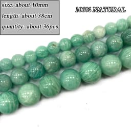 Wholesale Natural Amazonite Various Shape Stone Beads Round Faceted Rondelle Square Irregular for Jewelry Making Diy Bracelet