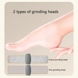 USB Charging, Digital Display, Portable and Easy to Use, Rechargeable Thick Leather Polishing Foot Polisher