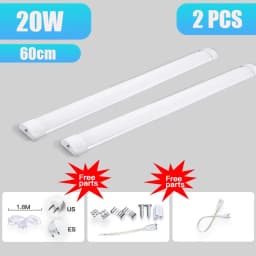 Led Closet Lamp Under Cabinet Light 110V 220V Led Tube Lamp Bar 20W Kitchen Cabinet Led Tube Indoor Lighting For Bedroom Closets