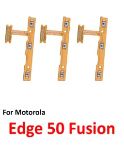Phone Power Volume Button For Motorola Moto Edge 50 Fusion New On Off Up Down Key Internal Flex Cable Repair Parts Blue