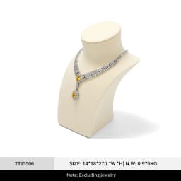 Oirlv Beige High-End Jewelry Display Stands for Rings Earrings Necklaces Bracelets - Premium Window Display Props