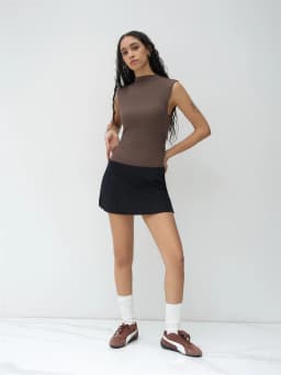 Women's Elegant Slim Fit Side Split Hem Solid Color Mini Skirts Casual Daily Wear Anti-expose Lining Short Skirts Summer 2026