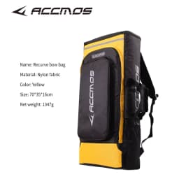 ACCMOS High-Quality Adjustable Large Bow Case with Bow Staff And Arrow Storage Bag Double Shoulder Bag Expandable High Capacity