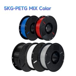 5KG PETG Plastics 3D Printer Filament 1.75mm Plastic Material Black White Color PETG 3D Filament Consumables for KP3S Pro S1