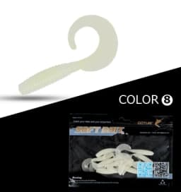 Goture 10pcs/set Soft Fishing Lure 6cm 2g Wobblers Silicone Artificial Bait Grub Worm Lures for Bass Trout Carp Fishing Lures