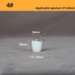 Silicone Rubber Tapered Plug 16 to 66mm Solid Bungs Stopper with Stainless Steel D Ring for Kitchen Bathroom Laundry Sink