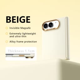 Luxury Skin for MagSafe Magnetic Phone Case, for iPhone Duo with Hinged anti Drop Protective Cover For iPhone Duo Fold Case