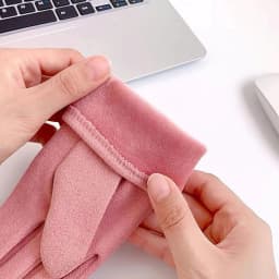 Solid Color Thin Cashmere Women Gloves Autumn Winter Touch Screen Mittens Ladies Keep Warm Windproof Cycling Driving Gloves