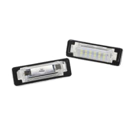 2Pcs Canbus LED License Plate Light For Mercedes Benz E C Class W210 W202 4D AMG White Car-Styling Number Lamp 12V