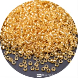 5g 1.5-4mm Transparent Cezch Silver Line Glass Beads 15/0 12/0 8/0 Spacer Seed Beads for Jewelry Making DIY Sewing Accessories