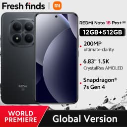 【World Premiere】Xiaomi Redmi Note 15 Pro+ 5G Global Version Snapdragon® 7s Gen 4 NFC 6.83" CrystalRes AMOLED display 6500mAh