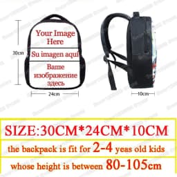 12 Inch Custom Children School Bags for 2-4 Years Old Boys Girls Kindergarten Backpack Baby Toddler Bags Kids Bookbag Gift