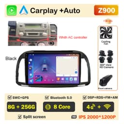 Car Radio Android Auto Player for Nissan March Micra K12 2002- 2010 Wireless CarPlay Intelligent Screen Player GPS Navigation 5G