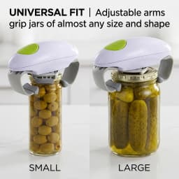 Electric Jar Opener Automatic Hands-Free Glass Lid Opener Kitchen Gadget for Arthritis and Weak Hands