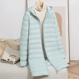 Schinteon Women's Lightweight 90% White Duck down Long Jacket with Hood Casual Autumn Winter High Qaulity Outwear Coat 2026 New