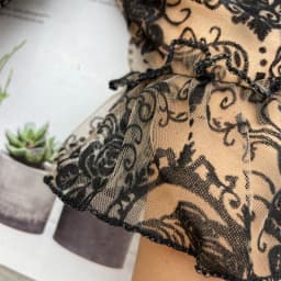 Sexy Black Lace Thin Transparent Elasticity Mesh Short Gloves Women Sunscreen Gothic Punk Lolita Cosplay Cross Flowers Mittens