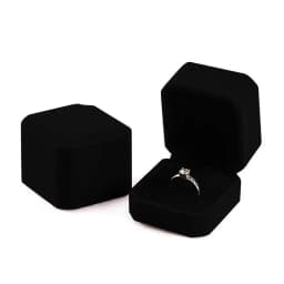 Jewelry Ring Display Case Earring Storage Organizer Portable Square Lid Open Jewelry Earrings Packaging Gift Box
