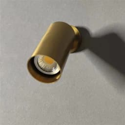 Modern Minimalist Ceiling Lights 360° Rotatable Copper Color LED Ceiling Track Downlight 5W E27 Bulb Replaceable Wall Spot Light