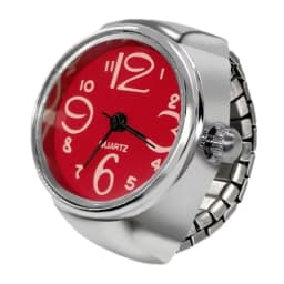 New Ring Watch Hot Selling Creative Arabic Numeral Scale Circular Dial Alloy Shell Finger Couple Men's And Women's Styles