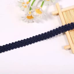 2/4yards 12mm Polyester Lace Trimming Ribbon Centipede Braided Curve Lace Sewing Clothes DIY Craft Wedding Accessories