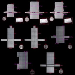 DIY Plastic Weaving Plastic Mesh Cloth White Craft Bag Fixed Grid Sheet Handmade Knitting Crochet Bags Plate Bag Accessories