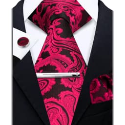 Fashion Ties for Men Gift Weave Necktie Set Handchief Cufflinks Tie Clip Luxury Brand Designer Business Wedding Suit Accessories