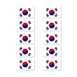 10pcs Epoxy Sweden Flags Sticker Car Interior Decoration Decal for VOLVO S40 S60 S80 S90 XC40 XC60 XC70 XC90 V40 V60 V70 Badge