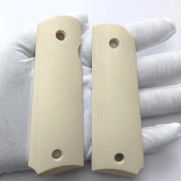 1Pair 1911 Grips Lmitation Ivory Handle Patch Custom Non-slip Scales Patches For CNC 1911 Handle Grips
