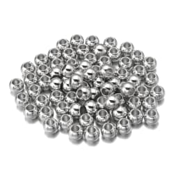 20-100Pcs/Lot 4-14mm High Quality CCB Round Beads Big Hole Bead Spacer Loose Bead For DIY Crafts Ornamen Making Clothing Accesso