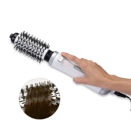 Automatic Rotating Hot Air Brush 2 In 1 Hair Salon Hair Brush Comb Straightener Brush And Volumizer Hot Air Brush For Home