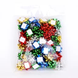 100pcs/2.5cm Mini Colorful 3D Star Flower Decorations DIY Self-adhesive Ribbon Bows Paper Gift Wrapping for Christmas Wedding