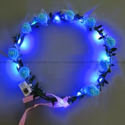 10pc LED Headband Garland Wedding Party Crown Flower Headband Luminous Hair Garland Hairband Light Christmas Neon Wreath Decor