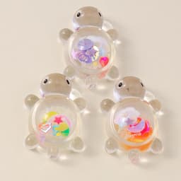Leslie 10pcs 21x30mm Creative Resin Glitter Turtle Charms Tortoise Pendants for Earrings Necklace Jewelry DIY Cute Kids Toys