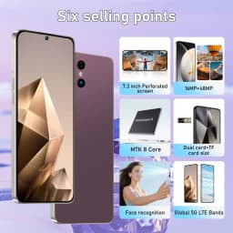 K-Touch New S25 Ultra 7800mAh Smartphone 7.3HD Mobile Phones 22G+2TB Cell Phone 5G Dual SIM Android 15 Unlocked 16+48MP Global Version Cellphones