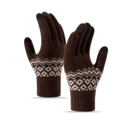 New Touchable Screen Winter Gloves Warm Knitted Touch Screen Gloves Full Finger Windproof Cold Proof Gloves Outdoor Sports
