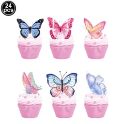 1set Pink Butterfly Balloons 32inch Number Balloon Set Happy Birthday Butterfly Foil Balloon Baby Shower Birthday Party Decors