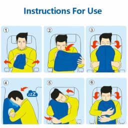 Portable Inflatable Travel Pillow Neck Support for Office Sleepouts Outdoor Camping F2 Naps Airplane Flights Train