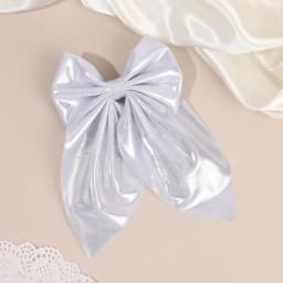 Large Size Satin Bow Hair Clip Gold Glossy Satin Butterfly Hairpin Smooth Surface Large Bow Accessories Headwear For women Girl
