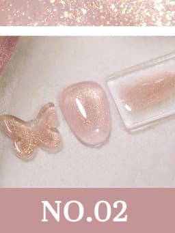 1-12pcs TC Summer Blue Glass Bead Cat Eye Gel Nail Polish Flash White Spar Nude Color Magnet Nail Art Gel Salon Christmas Nails
