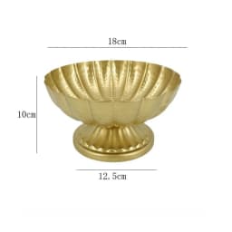 Luxury Gold Retro Flower Vase Wide - Mouth Flower Utensils Flower Arrangement Vase Office Cafe Indoor Restaurant Wedding Decor