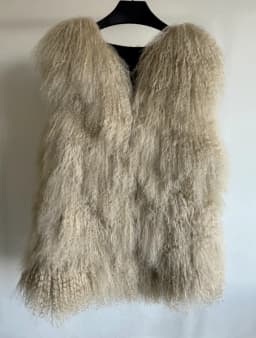 Luxury Thick Warm Mongolia Sheep Fur Vest Customize Size Oversize Big Size Women New Winter Hot V neck Sexy Fur Coat tsr801