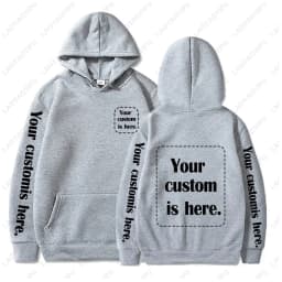 2026 Student Casual Custom Printed Text DIY Hoodie Customized Personalized Hoody Custom Hoodies Text Sweatshirt Clothes